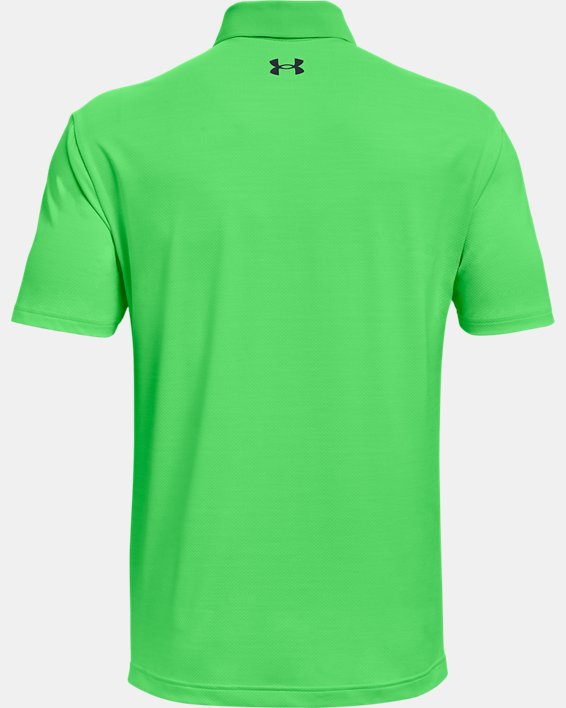 Polo UA Performance Textured pour hommes, Green, pdpMainDesktop image number 5